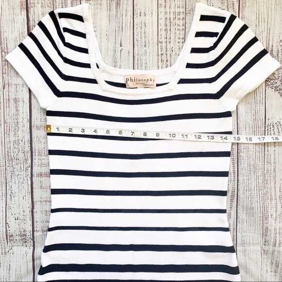 NWT Philosophy Striped Bodycon Dress Small - Picture 5 of 8